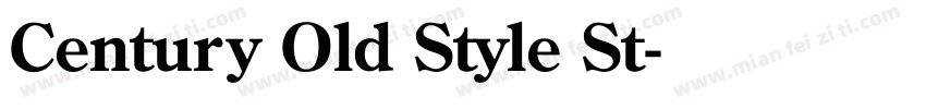 Century Old Style St字体转换